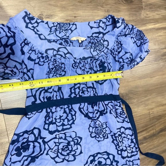 RW&CO. Blue Floral Babydoll Top - Picture 4 of 4